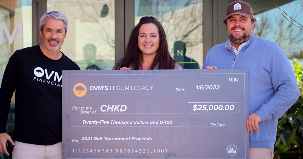 OVM's Legum Legacy Presents 25K to CHKD