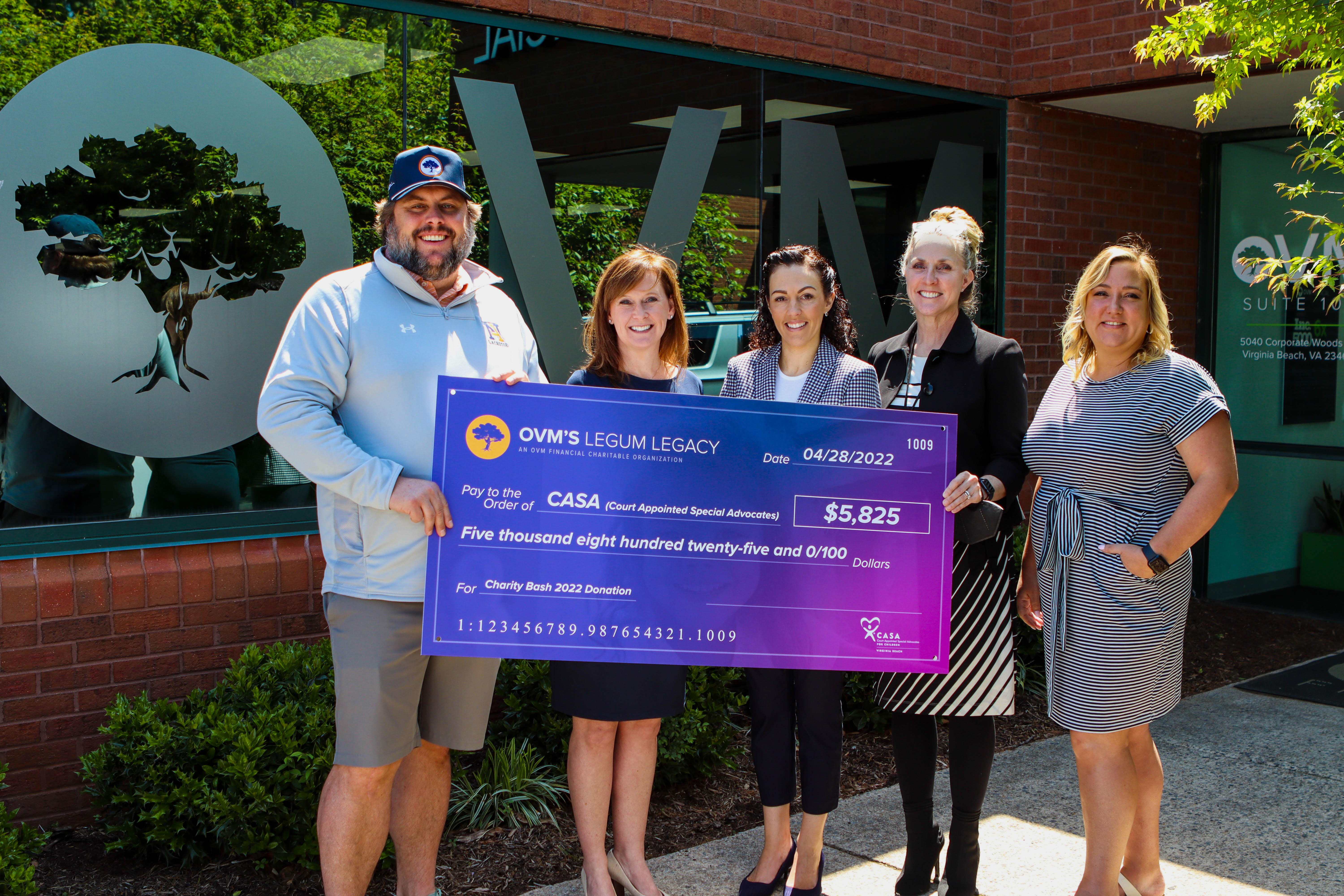 CASA Charity Bash Check Presentation
