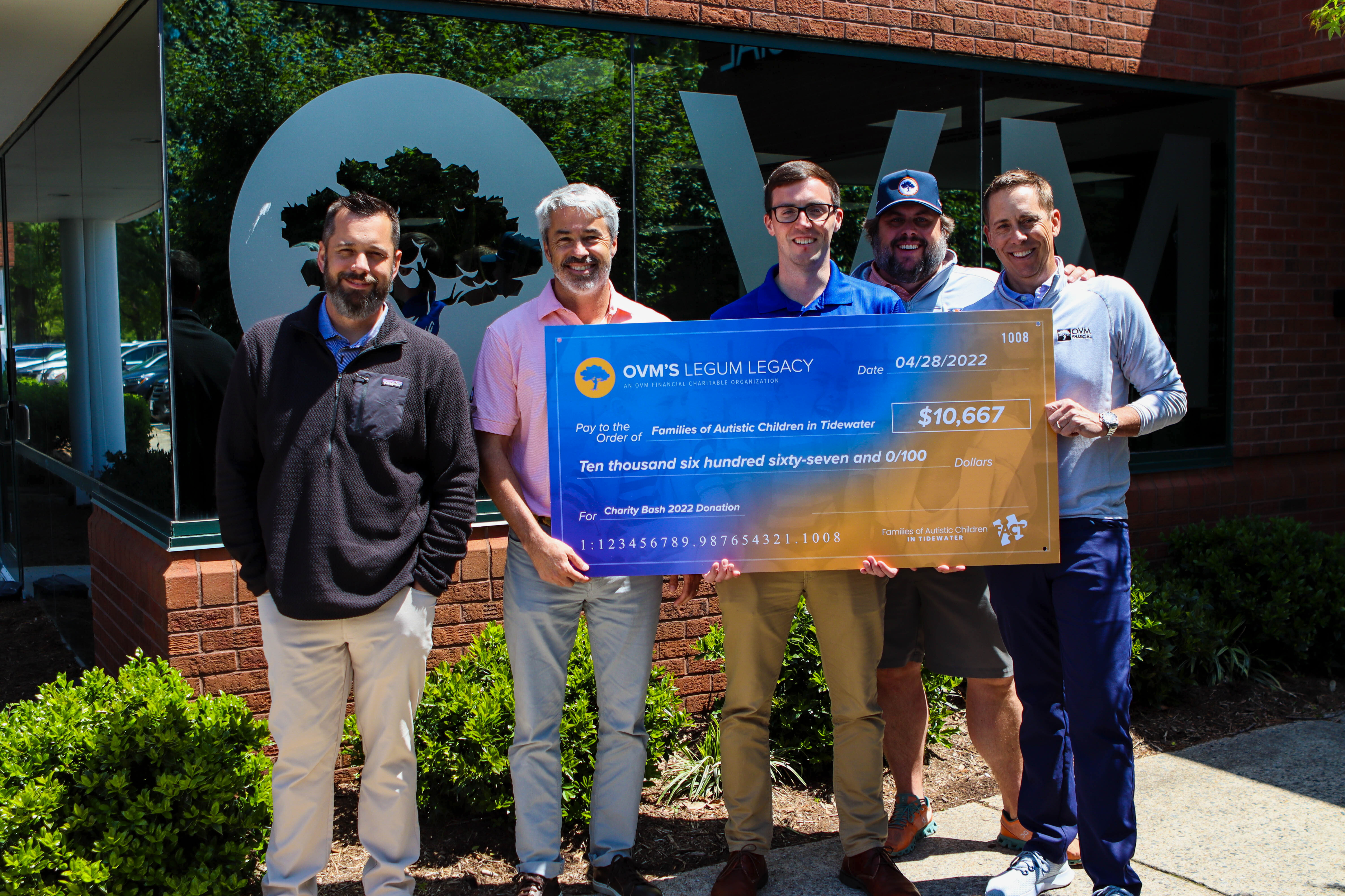 FACT Charity Bash Check Presentation